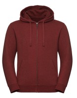 Men`s Authentic Melange Zipped Hood Sweat