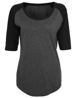 Ladies` 3/4 Contrast Raglan Tee