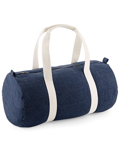 Denim Barrel Bag