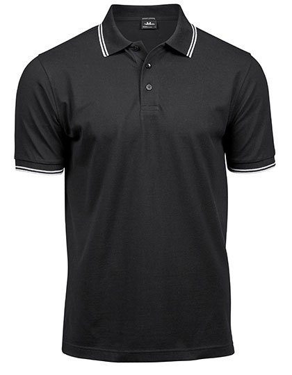 TJ1407 Men´s Luxury Stripe Stretch Polo