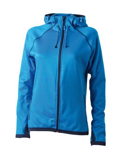 JN570 Ladies` Hooded Fleece