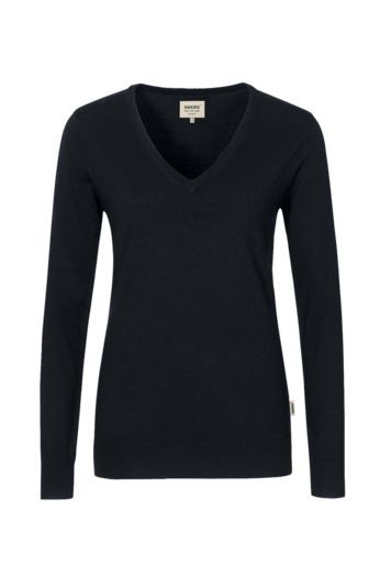 HAKRO Damen V-Pullover Merino-Wool NO. 134