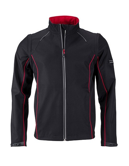 JN1122 Men`s Zip-Off Softshell Jacket