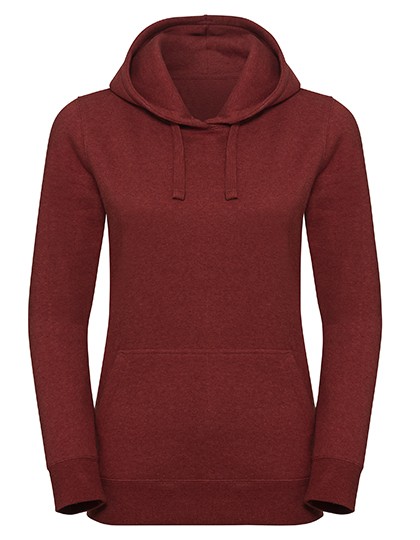 Ladies` Authentic Melange Hooded Sweat