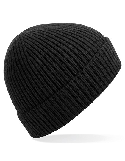 Engineered Knit Ribbed Beanie