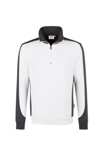 HAKRO Zip-Sweatshirt Contrast Mikralinar® NO. 476