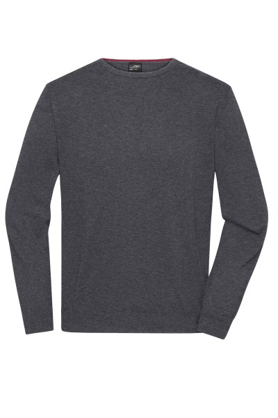 JN1314 James & Nicholson Men's Round-Neck Pullover