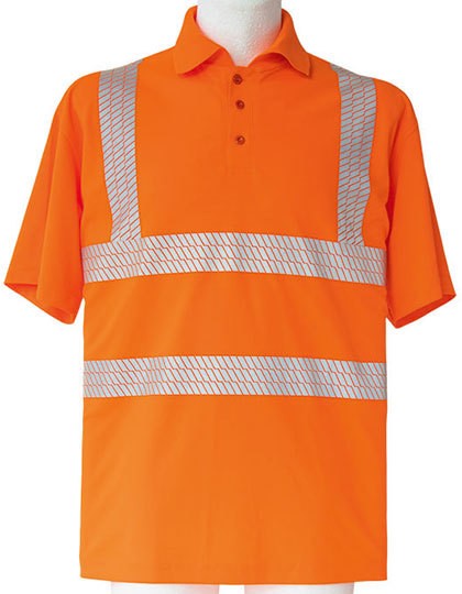 Hi-Viz Broken Reflective Polo Shirt EN ISO 20471