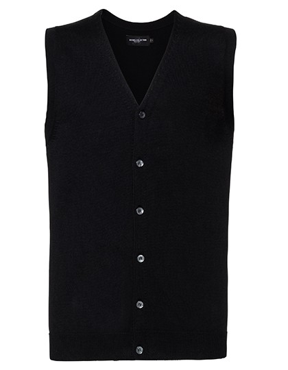 Men`s V-Neck Sleeveless Knitted Cardigan