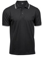 TJ1407 Men´s Luxury Stripe Stretch Polo