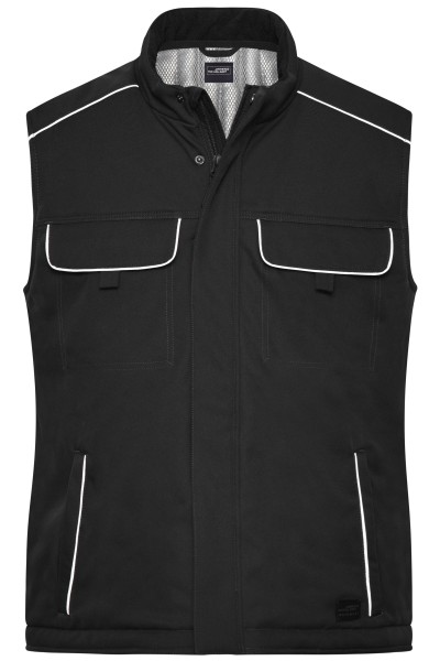 JN885 Men´s Workwear Softshell Padded Vest - SOLID -