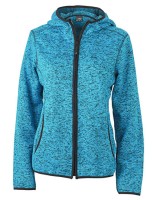 JN588 Ladies` Knitted Fleece Hoody