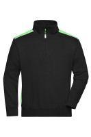 JN868 Men´s Workwear Half-Zip Sweat - COLOR -