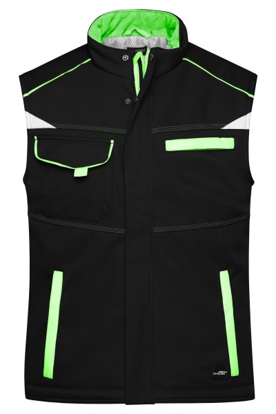 JN854 Men´s Workwear Softshell Padded Vest - COLOR -